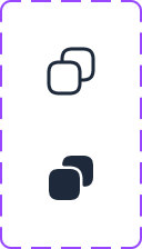 Copy icon, default and active
