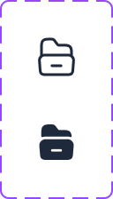 Folder icon, default and active