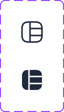 Table icon, default and active
