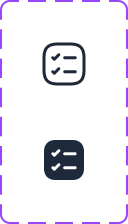 Tasks icon, default and active