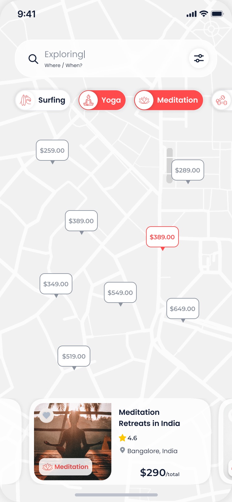 Map with two categories selected at the same time
