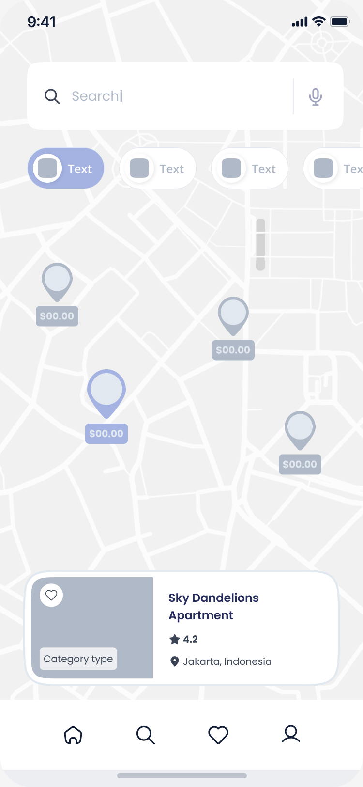 Map wireframe